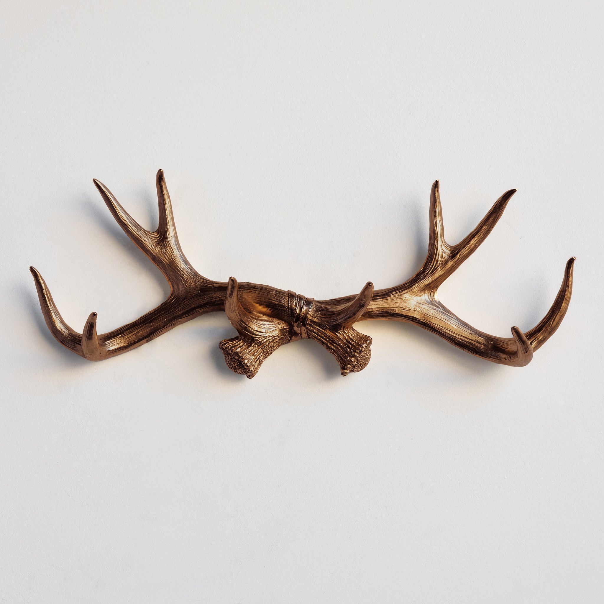 Faux Deer Antler Wall Hook // Bronze