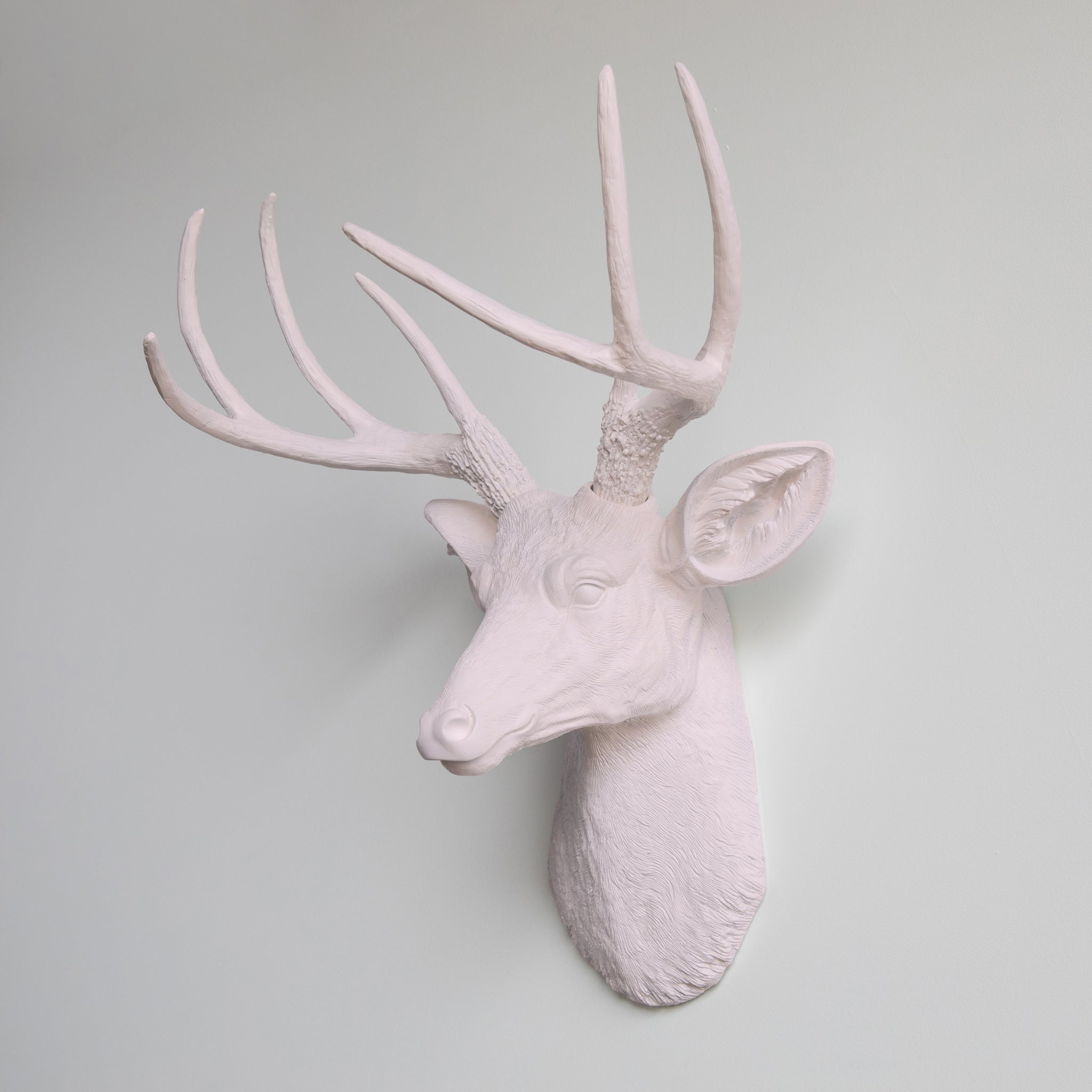 Faux Deer Head Wall Mount // Light Pink