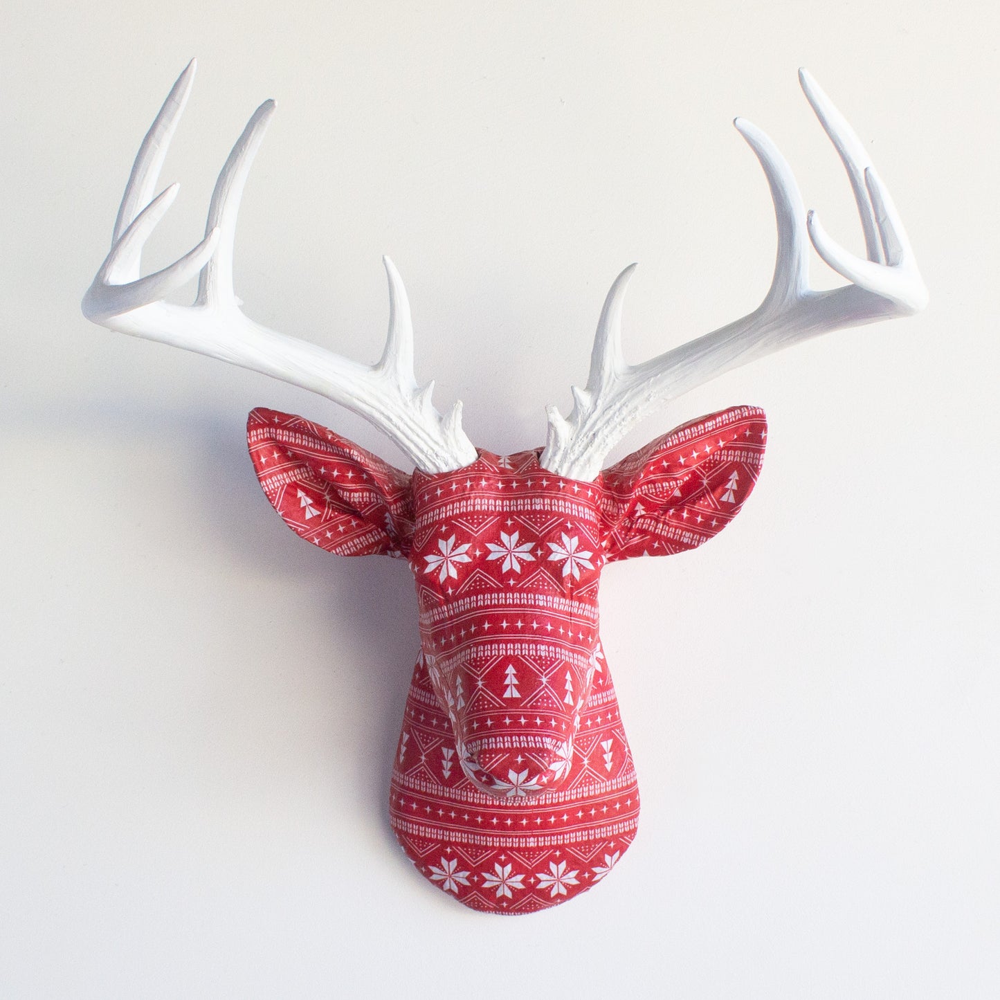 Fabric Deer Head - Christmas Sweater Fabric Deer Head