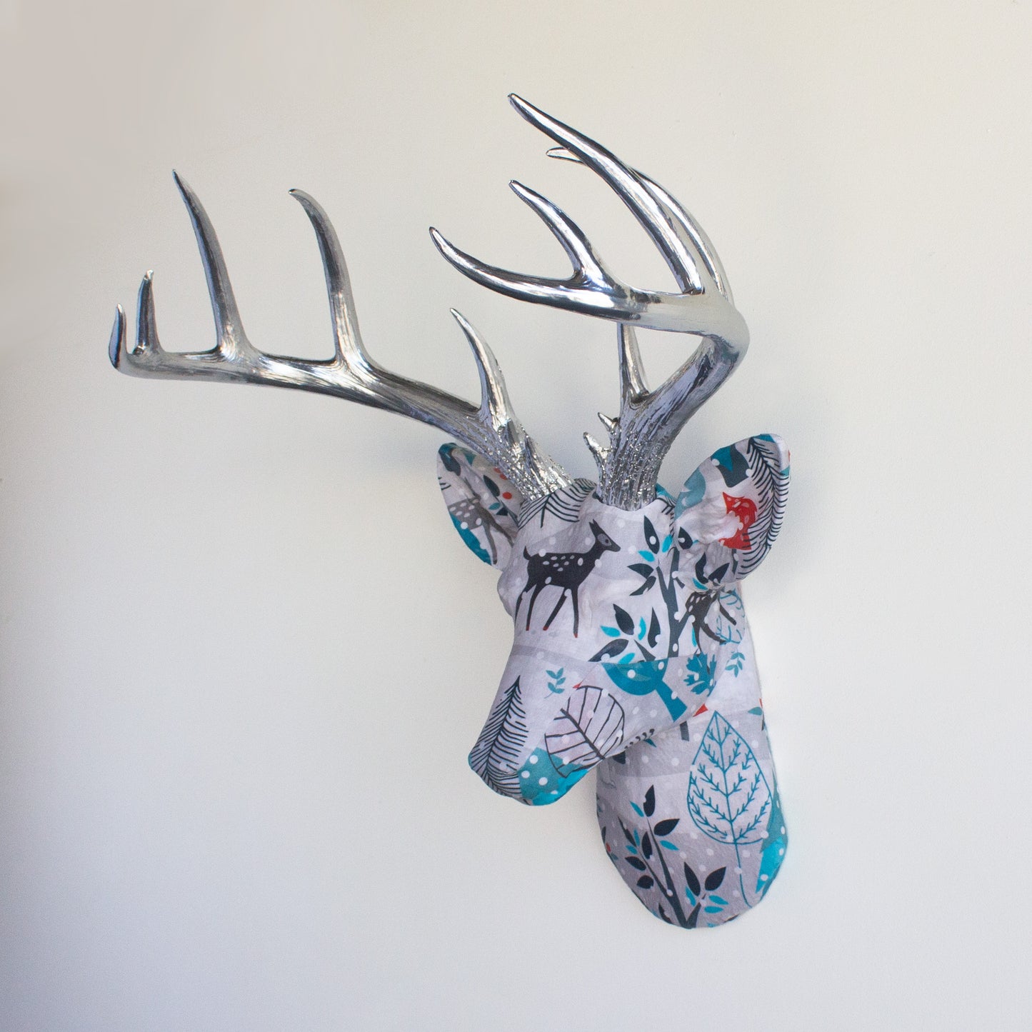 Fabric Deer Head - Winter Wonderland Fabric Deer Head