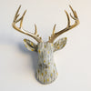 Fabric-Wrapped Deer Head - Woodland and Nature Patterns