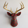 Fabric-Wrapped Deer Head – Holiday Patterns