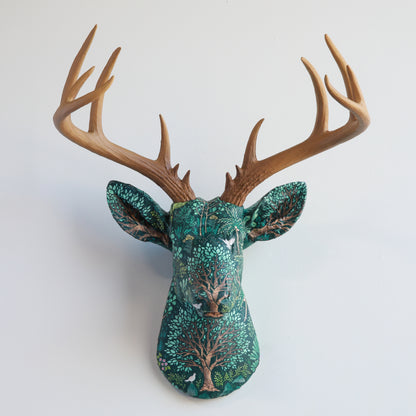 Fabric Deer Head - Lush Garden Fabric Deer Head