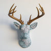 Fabric-Wrapped Deer Head - Modern and Novelty Patterns