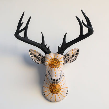 Fabric Deer Head - Sunburst Fabric Deer Head