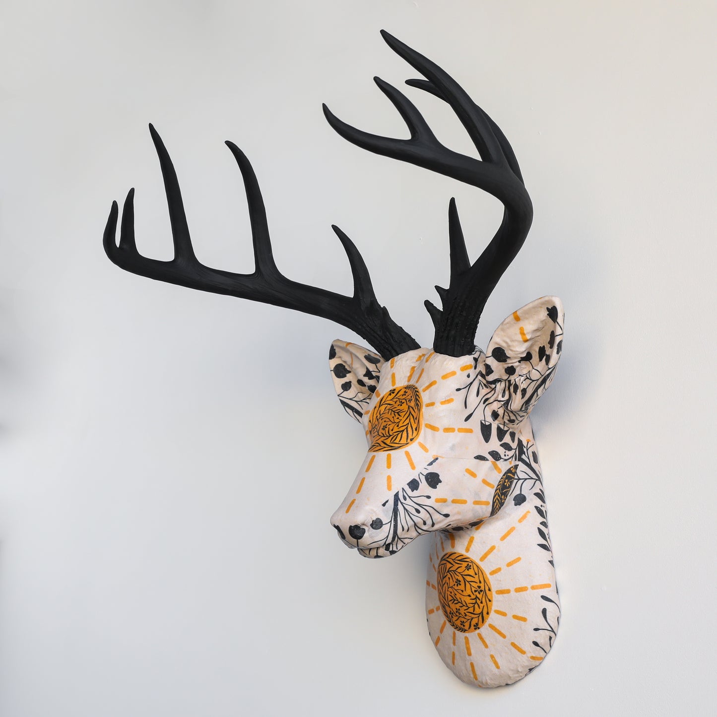 Fabric Deer Head - Sunburst Fabric Deer Head