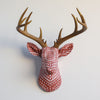 Fabric-Wrapped Deer Head - Modern and Novelty Patterns
