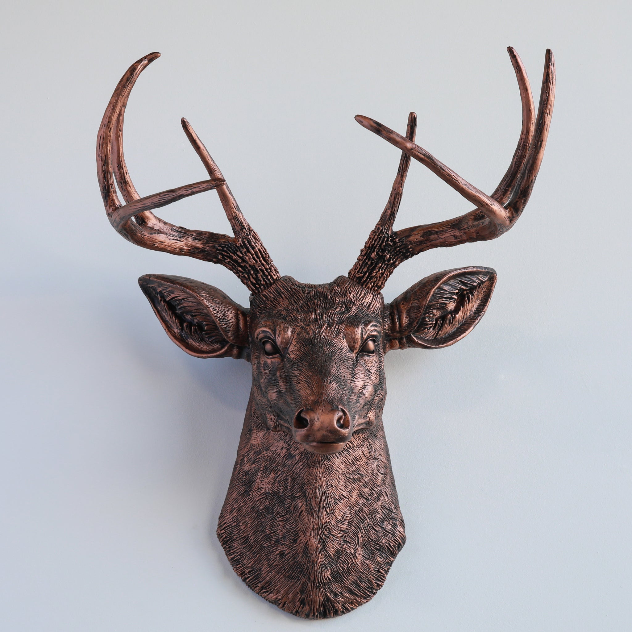 Faux Deer Head Wall Mount // Copper Penny