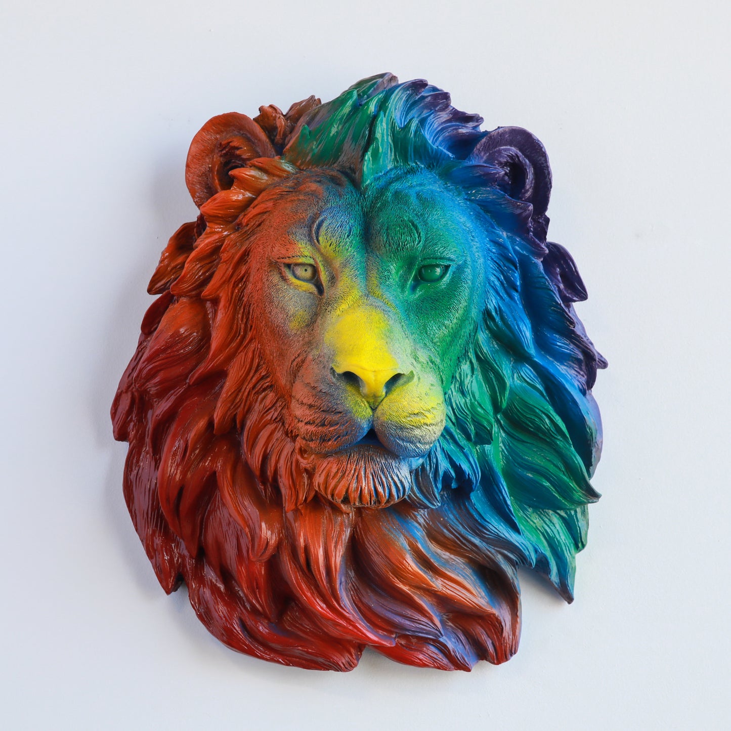 Faux Lion Head Wall Mount // Pride