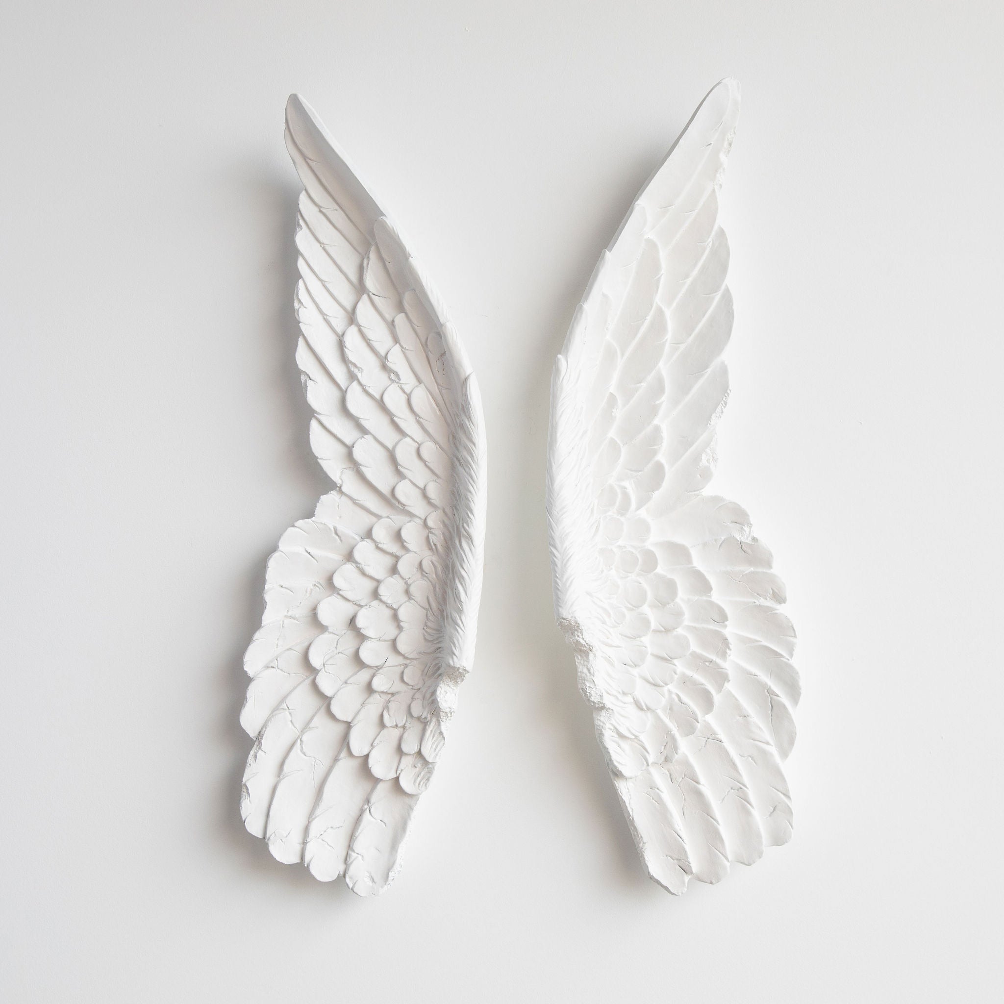 Faux XL Angel Wings // White
