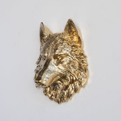 Faux Mini Wolf Head