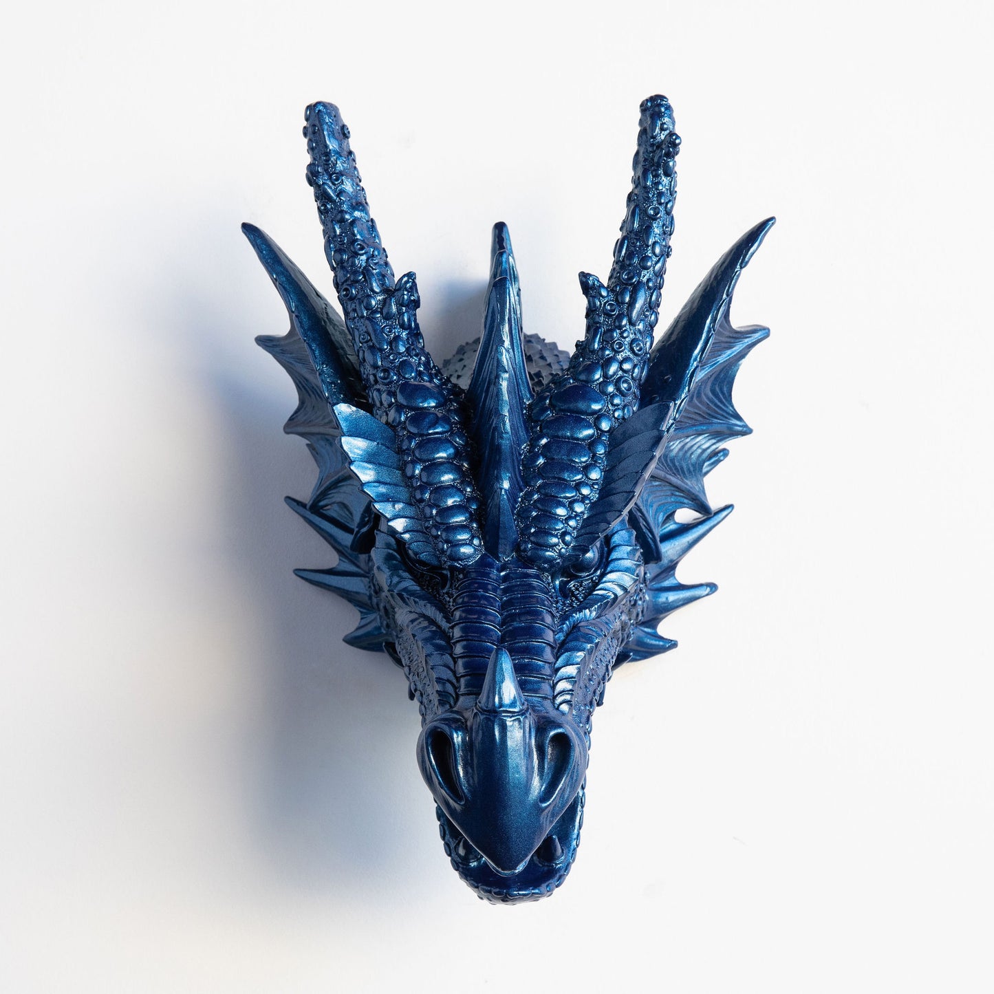 Faux Dragon Head // Metallic Blue