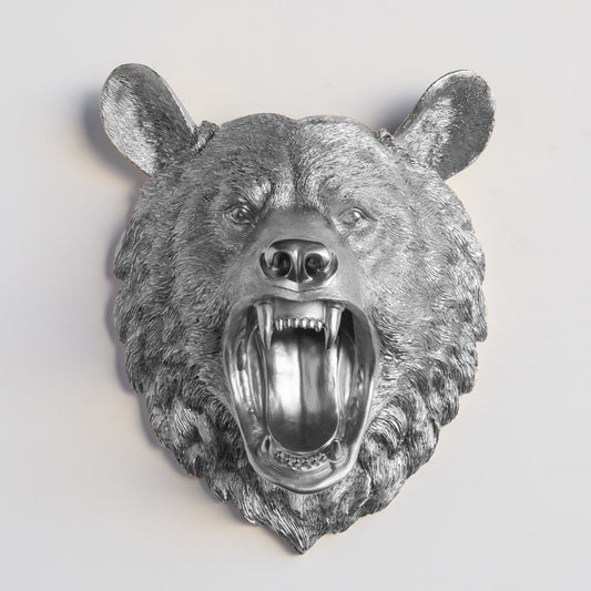 Faux Roaring Lodge Bear // Silver