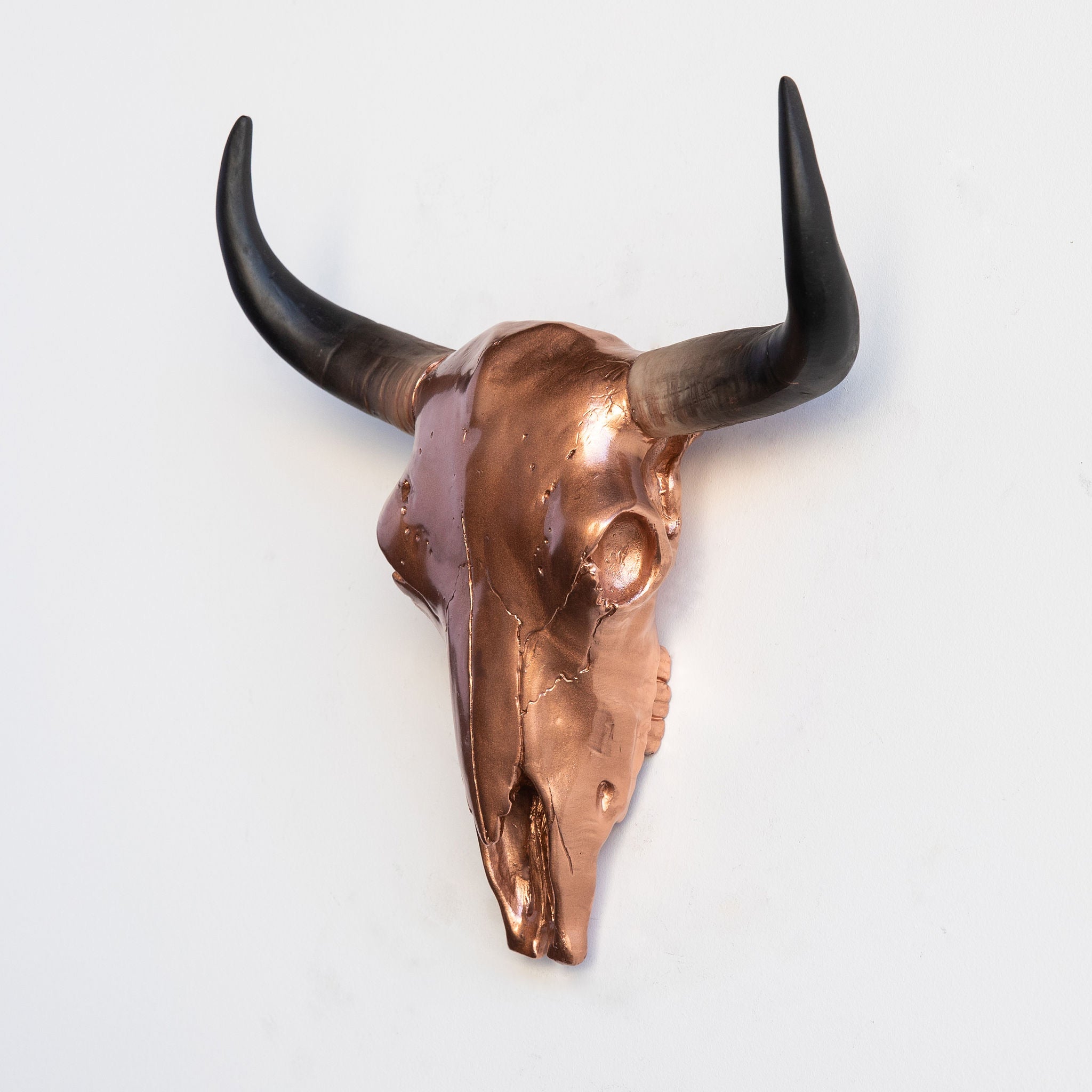 Faux Bison Skull // Rose Gold