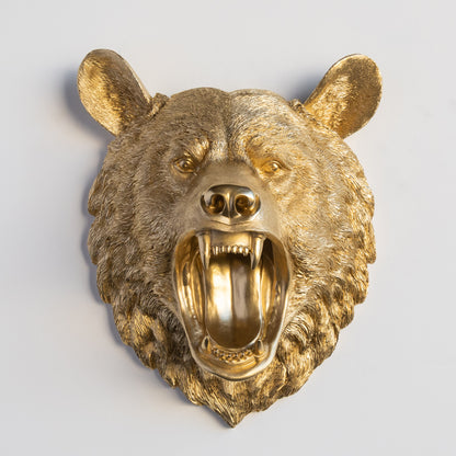 Faux Roaring Lodge Bear // Gold