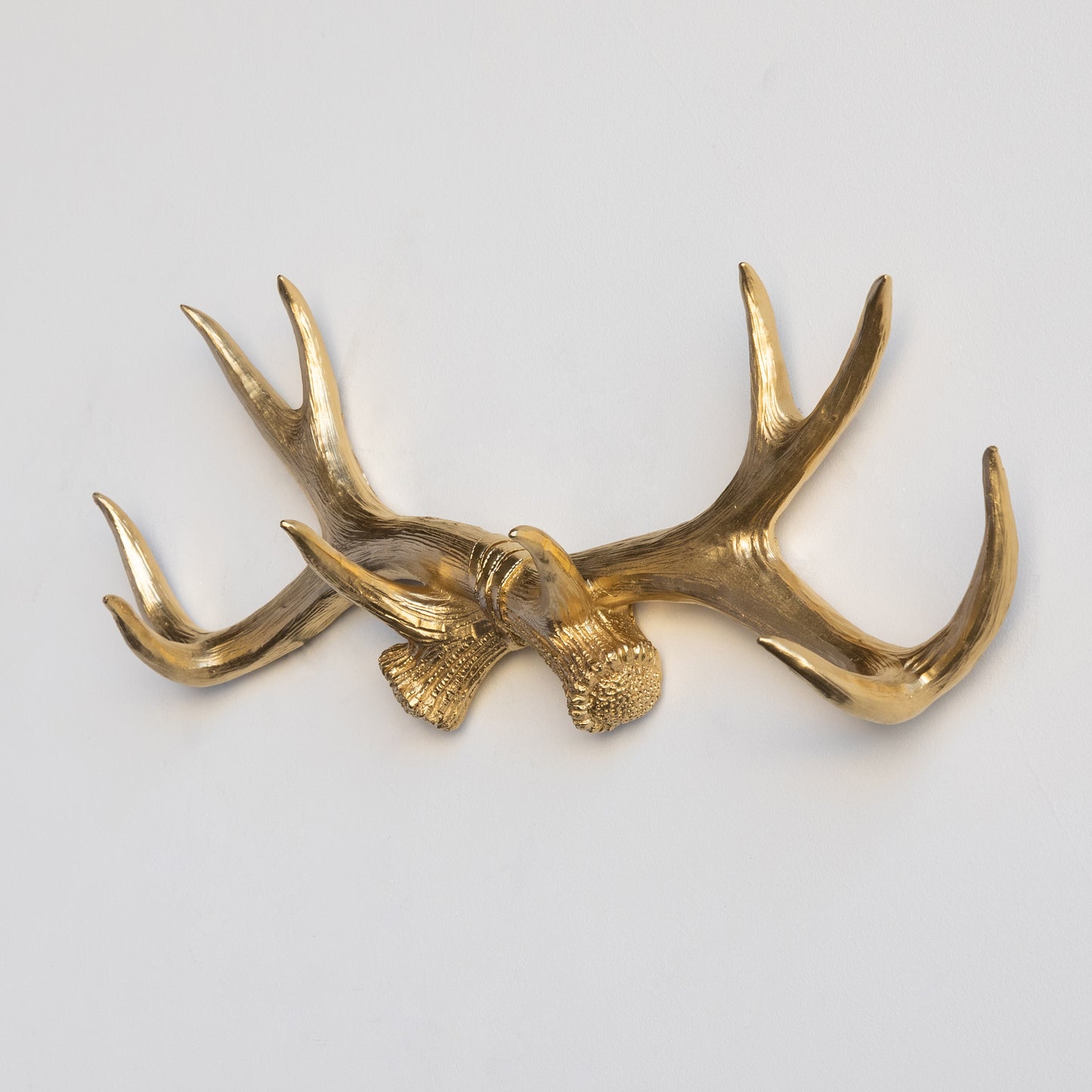 Faux Deer Antler Wall Hook // Gold