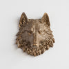 Faux Mini Wolf Head