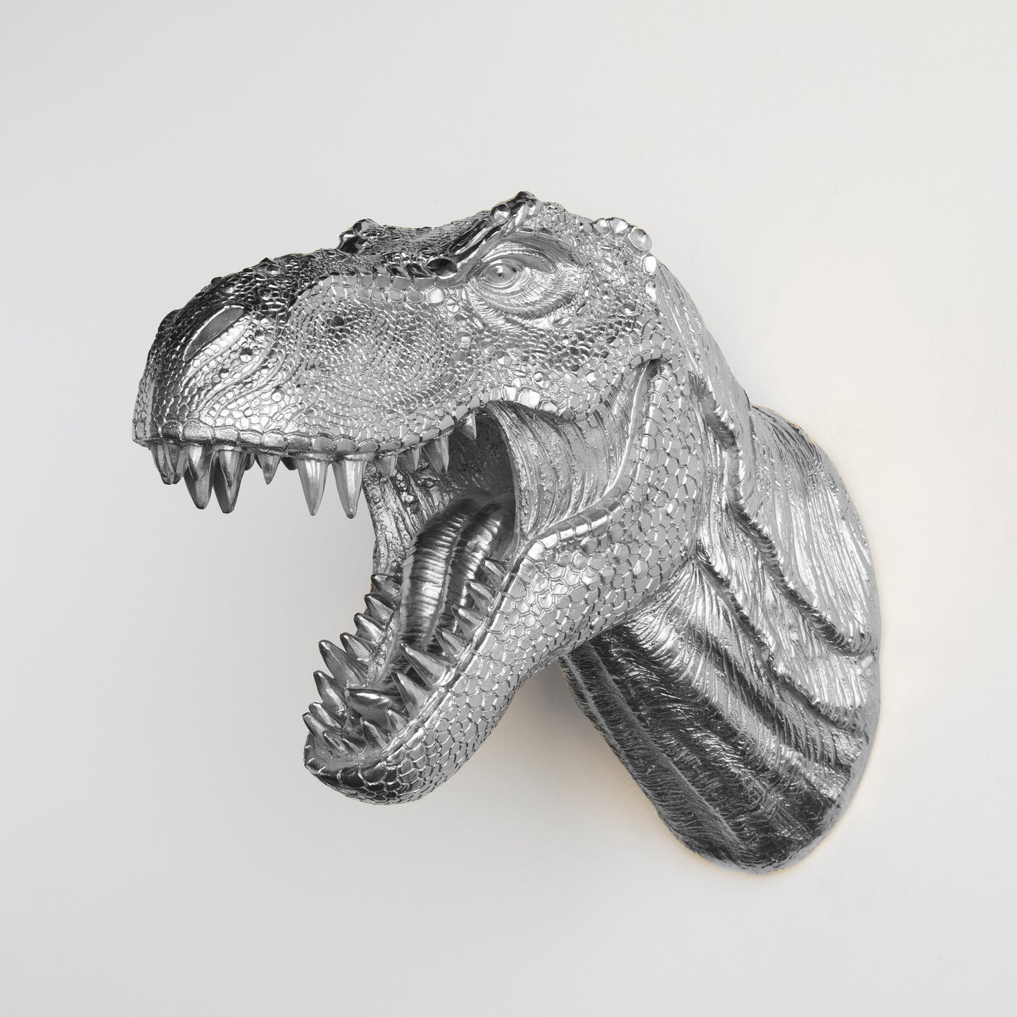 Large T-Rex Dinosaur Mount // Silver