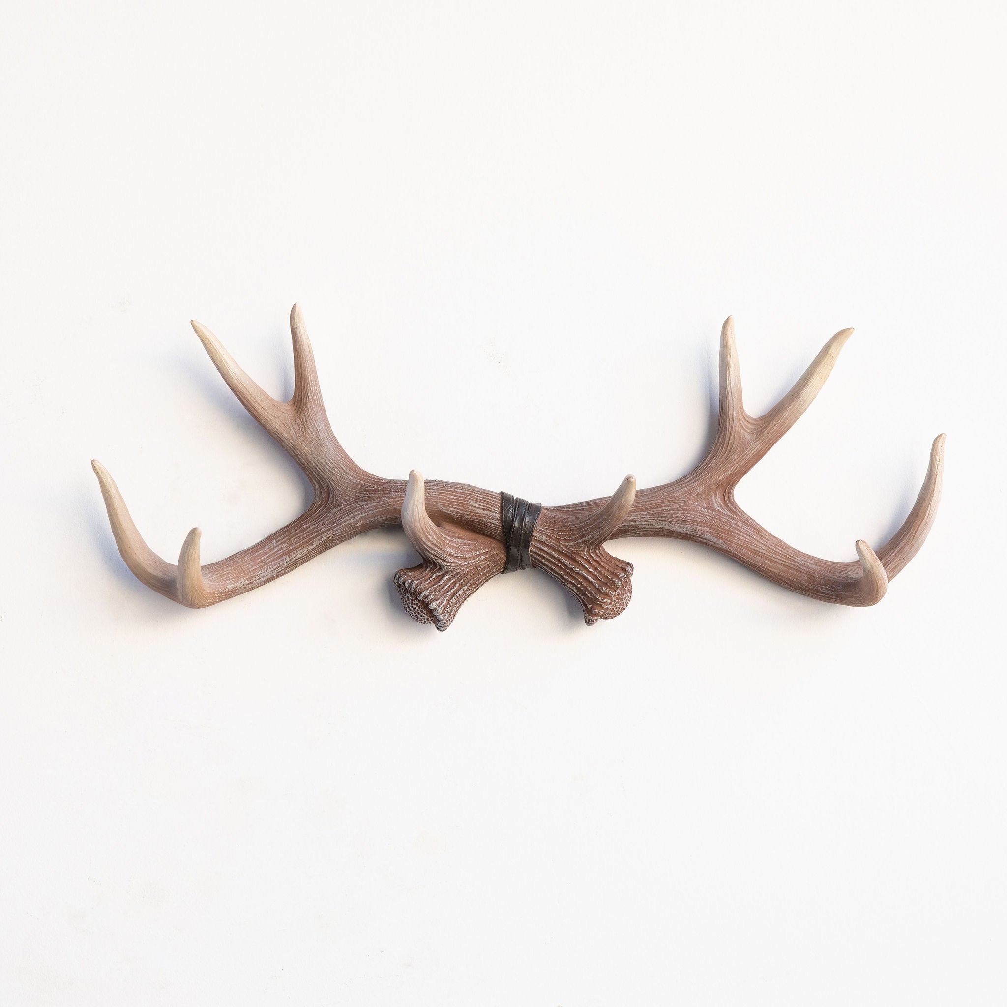 Faux Deer Antler Wall Hook // Natural