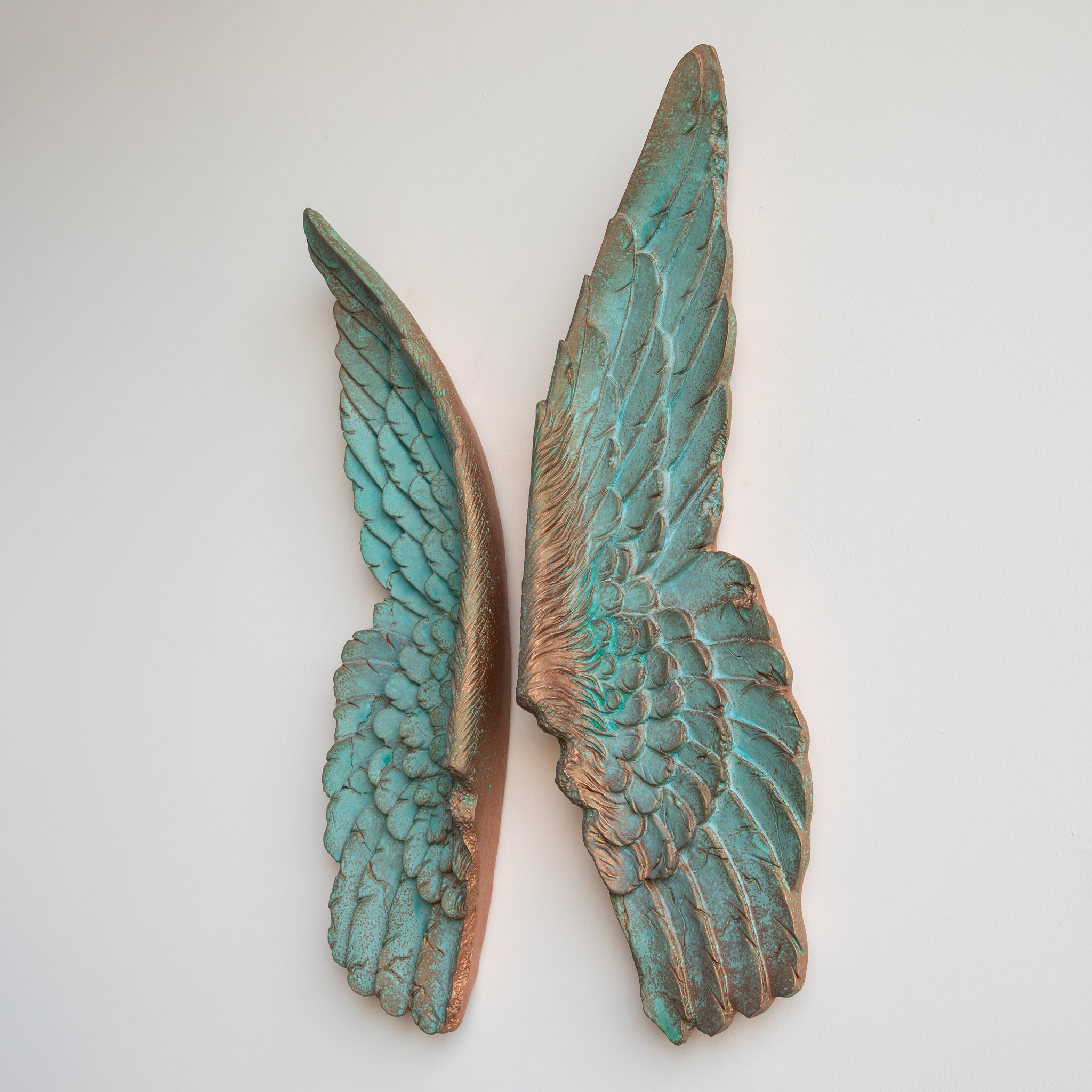 Faux XL Angel Wings // Copper Patina