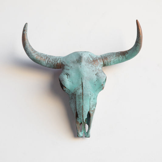 Faux Bison Skull // Copper Patina
