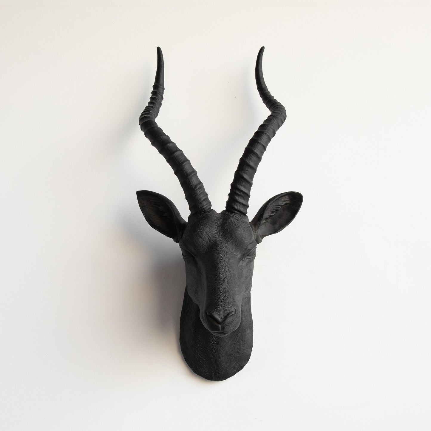 Faux Antelope Head Wall Mount // Black