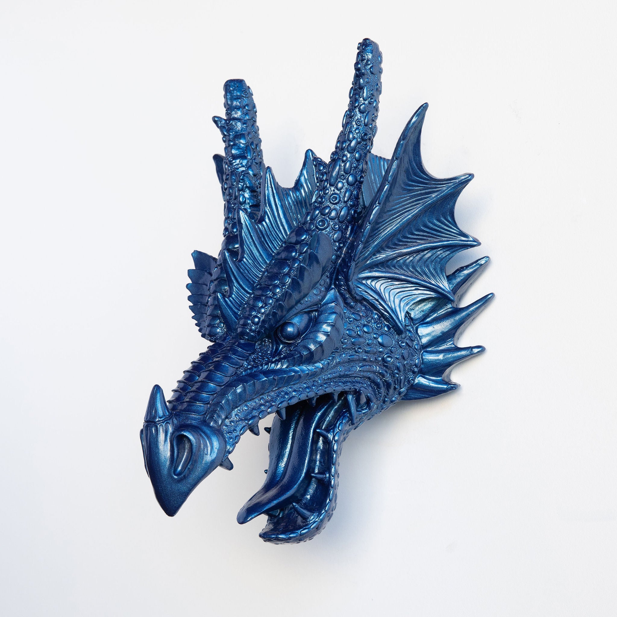 Faux Dragon Head // Metallic Blue