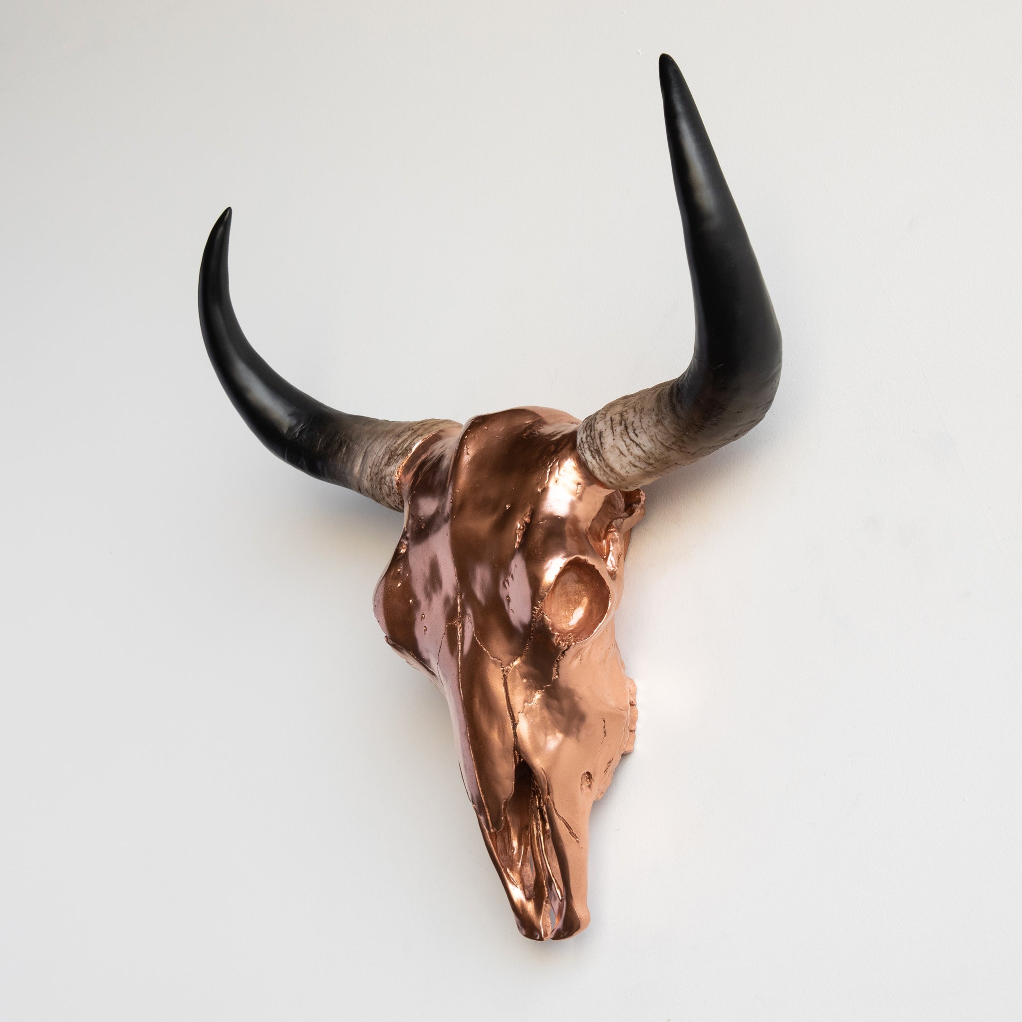 XL Faux Bison Skull // Rose Gold and Realistic