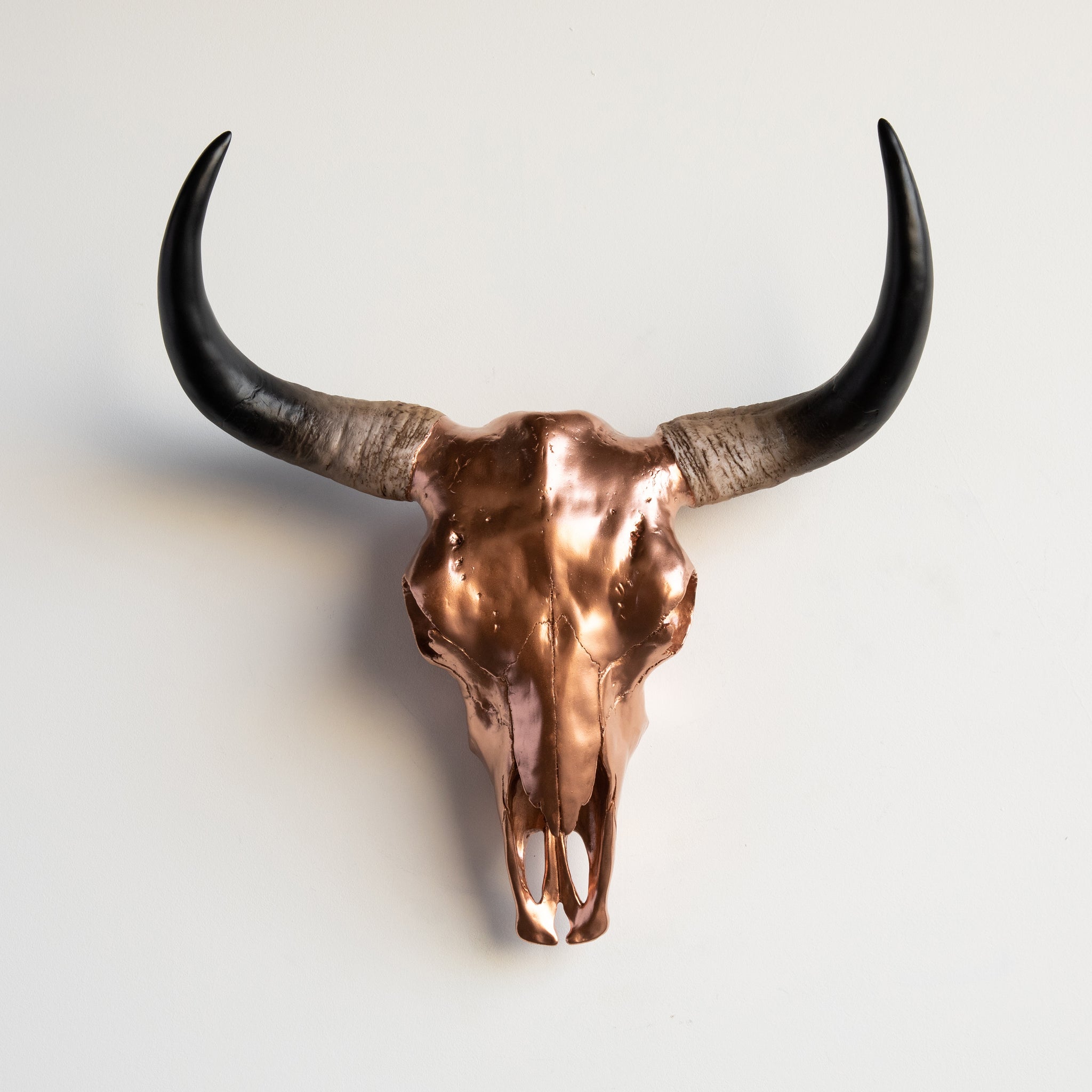 XL Faux Bison Skull // Rose Gold and Realistic