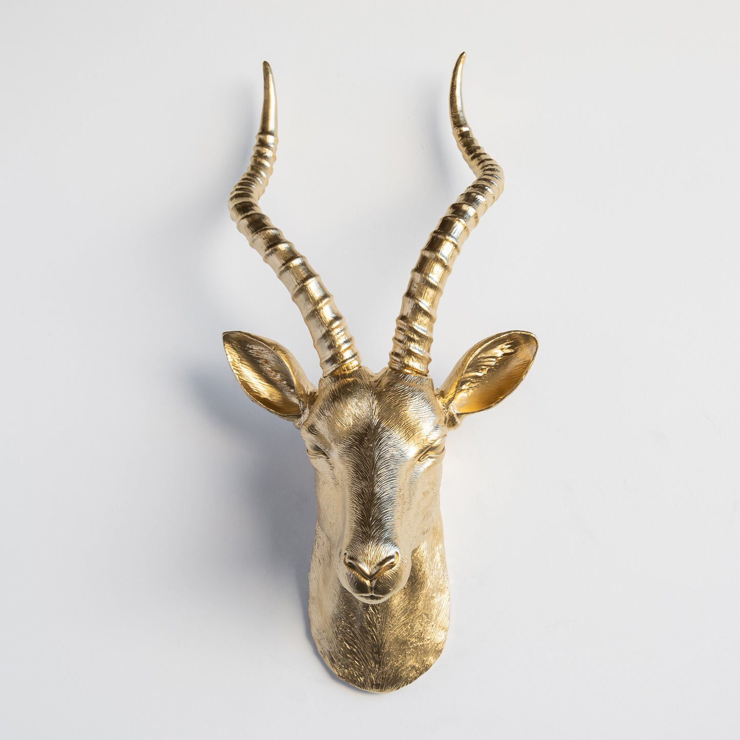 Faux Antelope Head Wall Mount // Gold