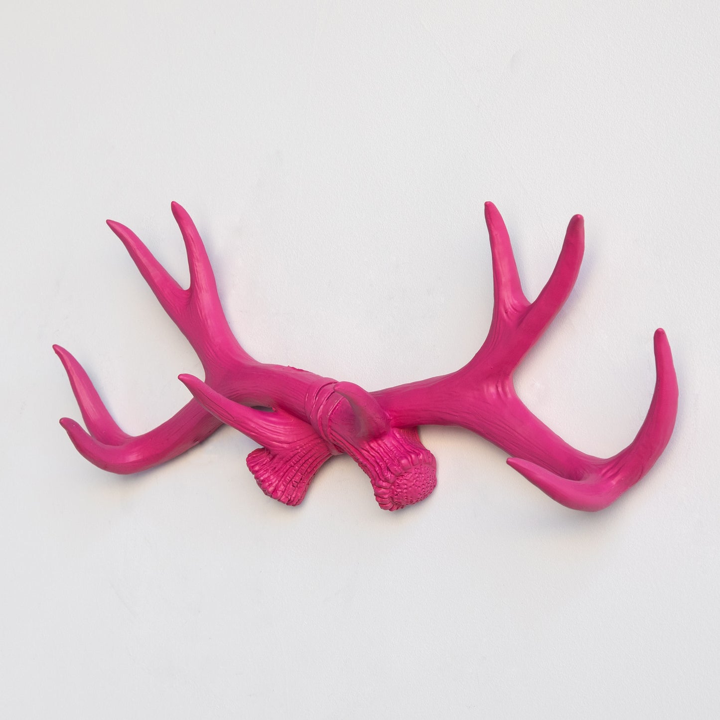 Faux Deer Antler Wall Hook // Hot Pink