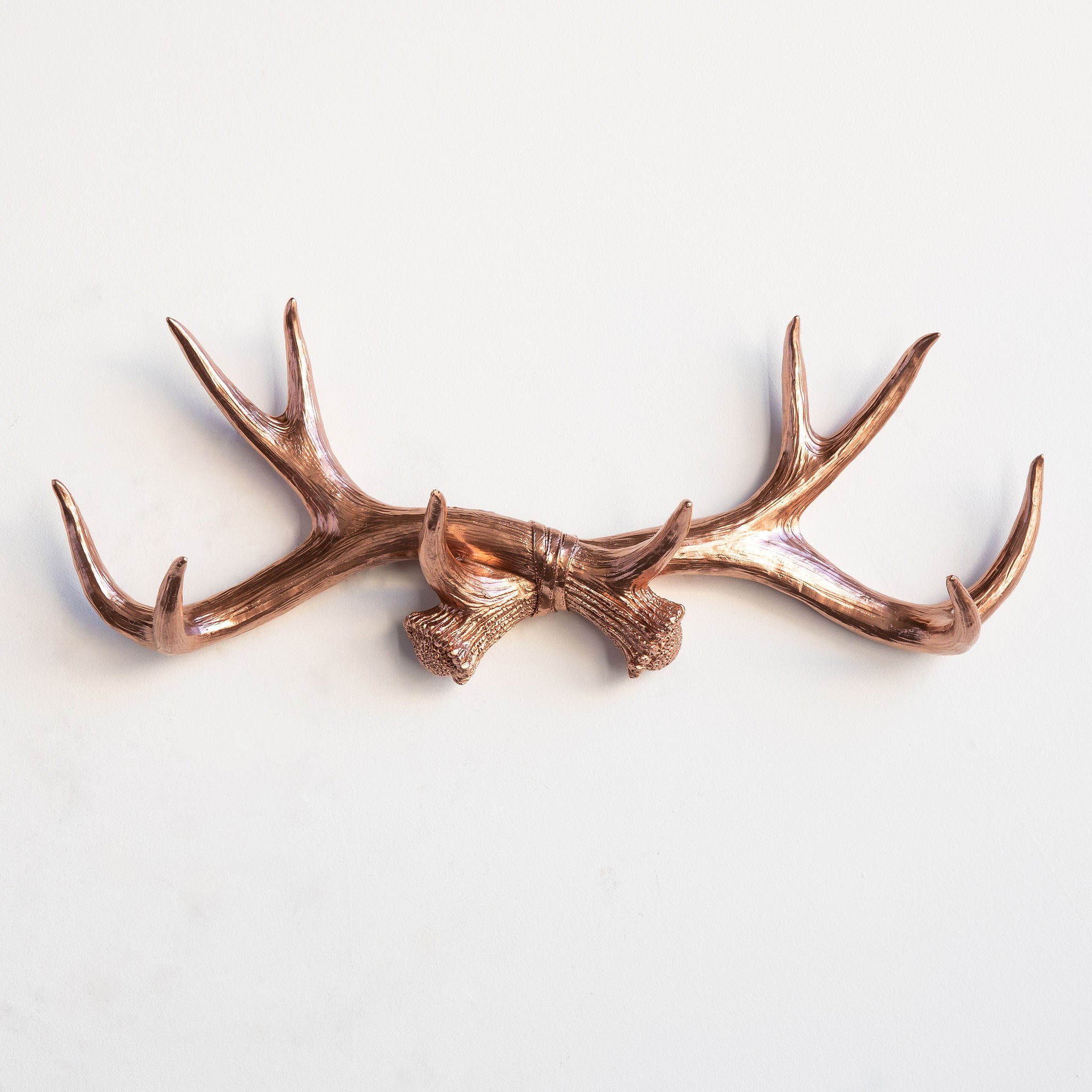 Faux Deer Antler Wall Hook // Rose Gold