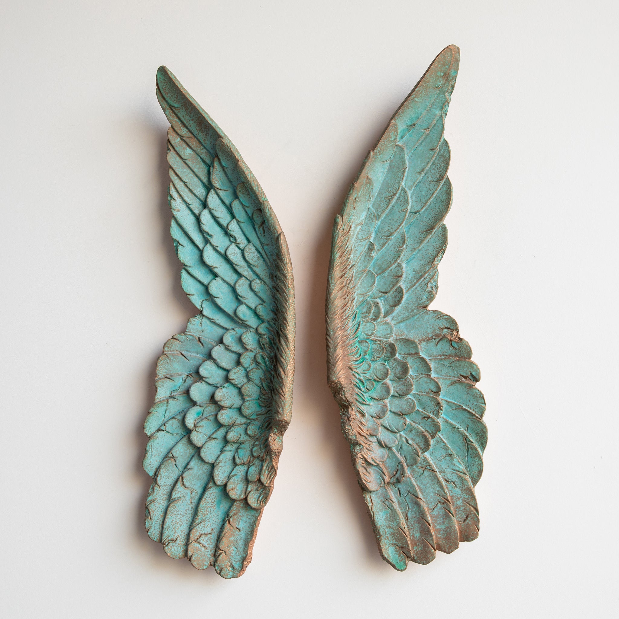 Faux XL Angel Wings // Copper Patina
